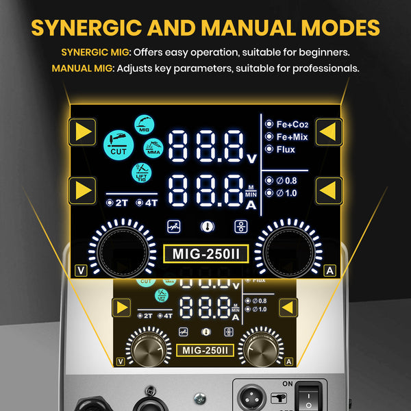 SSIMDER MIG-250 6 In 1 Welder&Plasma Cutter Welder