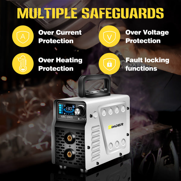 Saldatrice a elettrodo SSimder ARC-200S, saldatrice TIG/Stick 2 in 1