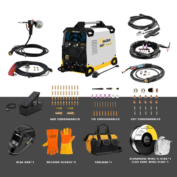 SSIMDER actualizado SD-4050PRO (2024) soldador y cortador de aluminio 10-in-1