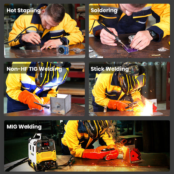 USED-SSimder SD-5010 PRO 5-in-1 Welder, Hot Stapler&Soldering Iron