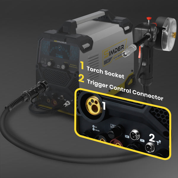 Pistola per saldatura a bobina SSimder da 16 piedi e 200 Ampere