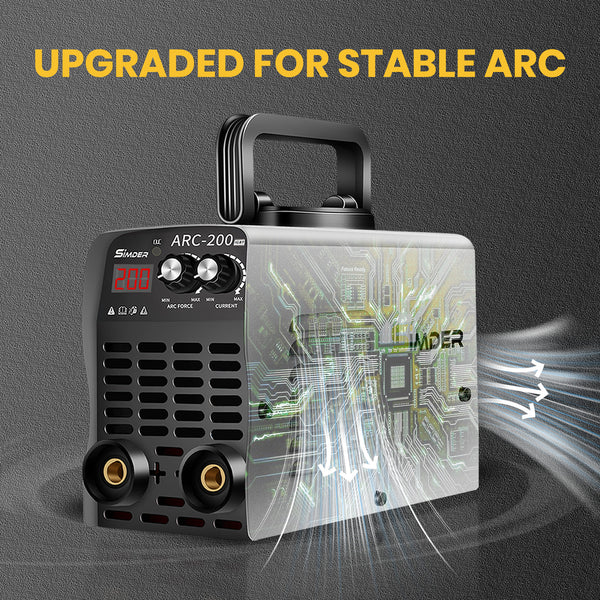 SSIMDER ARC-200 MINI soldador de palo portátil gris