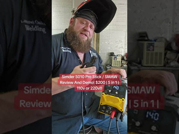 Simder Welder SD-5010PRO Stick / SMAW Review and Demo Less than $200 110V&220V@wolfe_cte