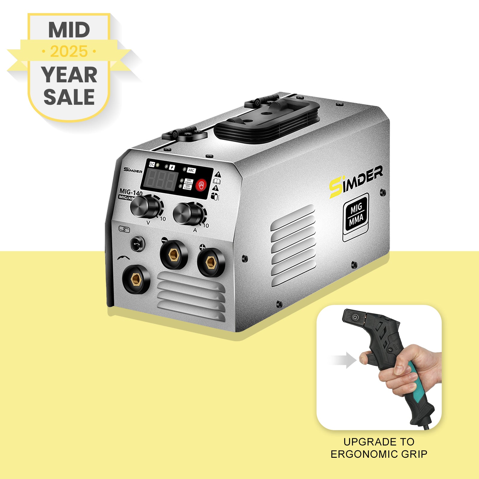 SSimder MIG-140S Gasless 2 in 1 MIG Welder