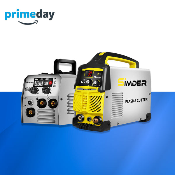 SSIMDER CUT-50 Plasma Cutter + MIG-140S Gasless 2 in 1 MIG Welder