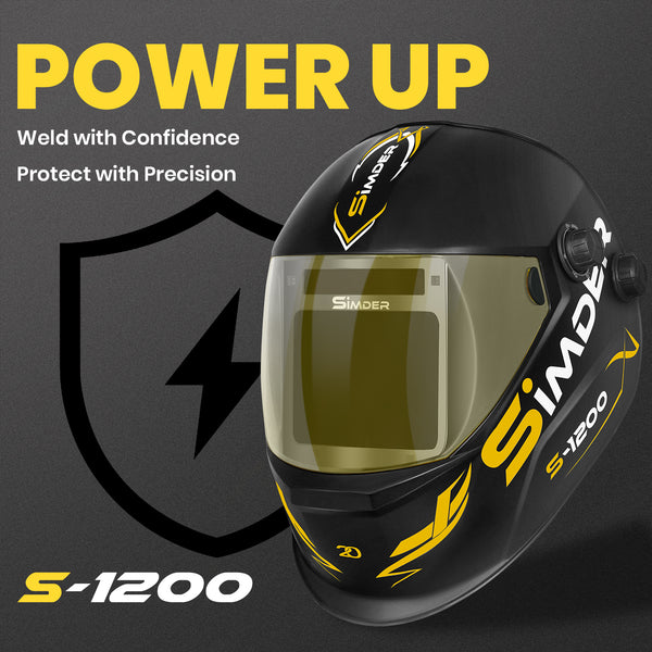 Casco da saldatura SSimder Auto Darkening True View S-1200