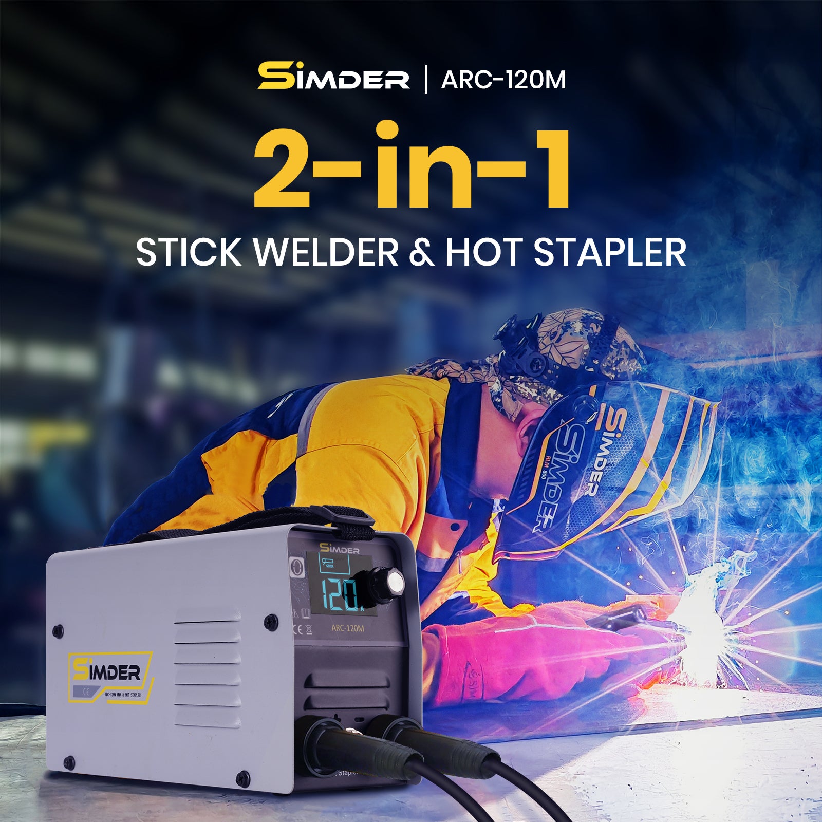 SSIMDER ARC-120M Stabschweißgerät und Heißhefter