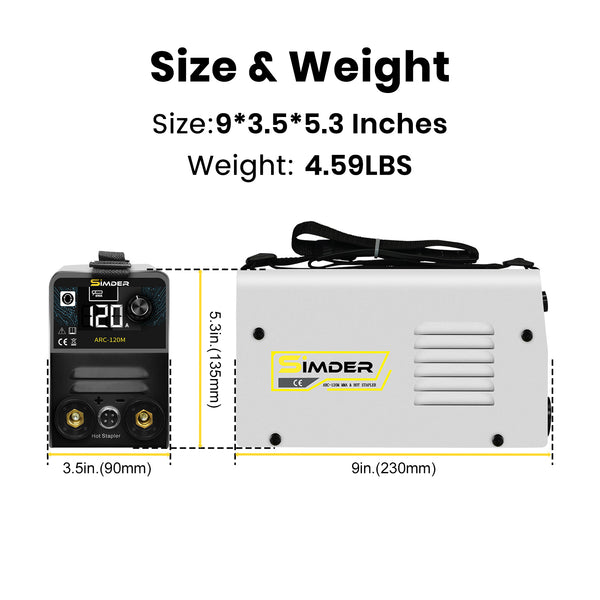 SSIMDER ARC-120M Stabschweißgerät und Heißhefter