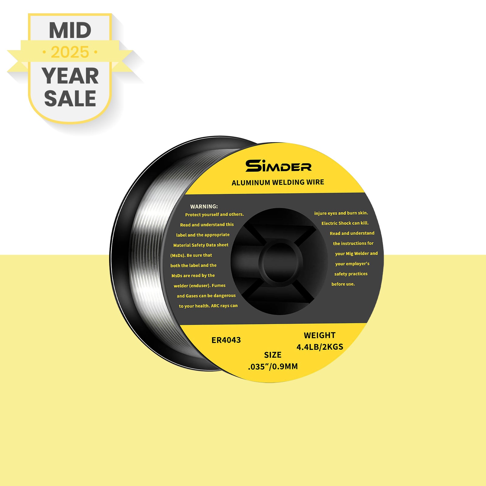 SSimder Silicon Aluminum Welding Wire ER4043 .035