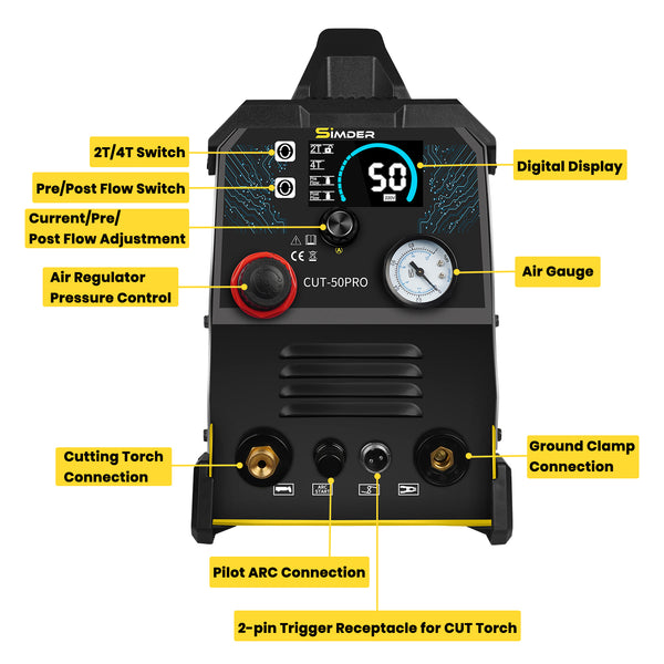 SSIMDER CUT-50 PRO Pilotlichtbogen-Plasmaschneider