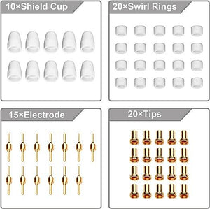 SSimder 67Pcs/71Pcs PT31 Plasma Cutter Consumables