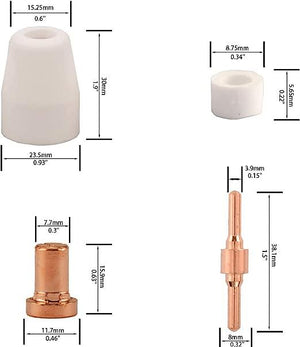 SSimder 67Pcs/71Pcs PT31 Plasma Cutter Consumables