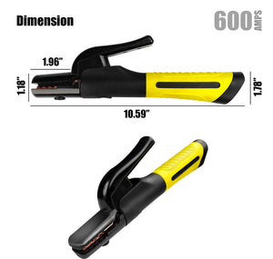 SSimder Heavy Duty Electrode Holder & Ground Clamp Pack