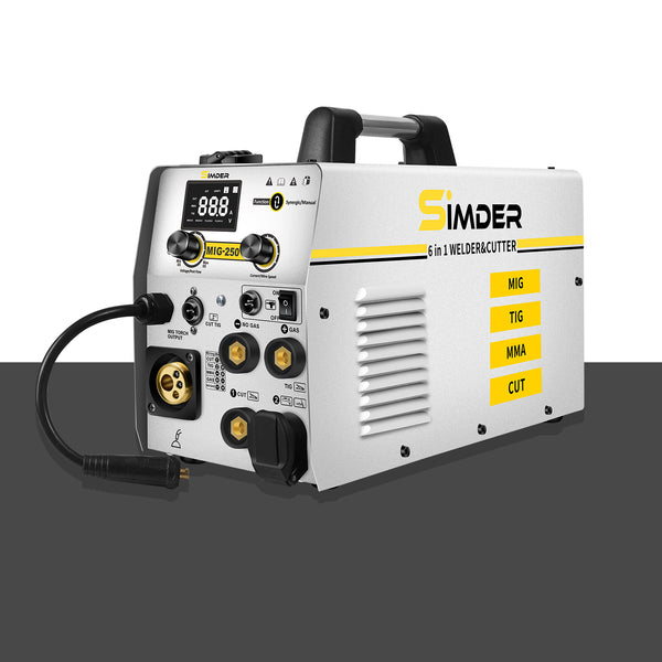SSIMDER MIG-250 6 In 1 Welder&Plasma Cutter Welder