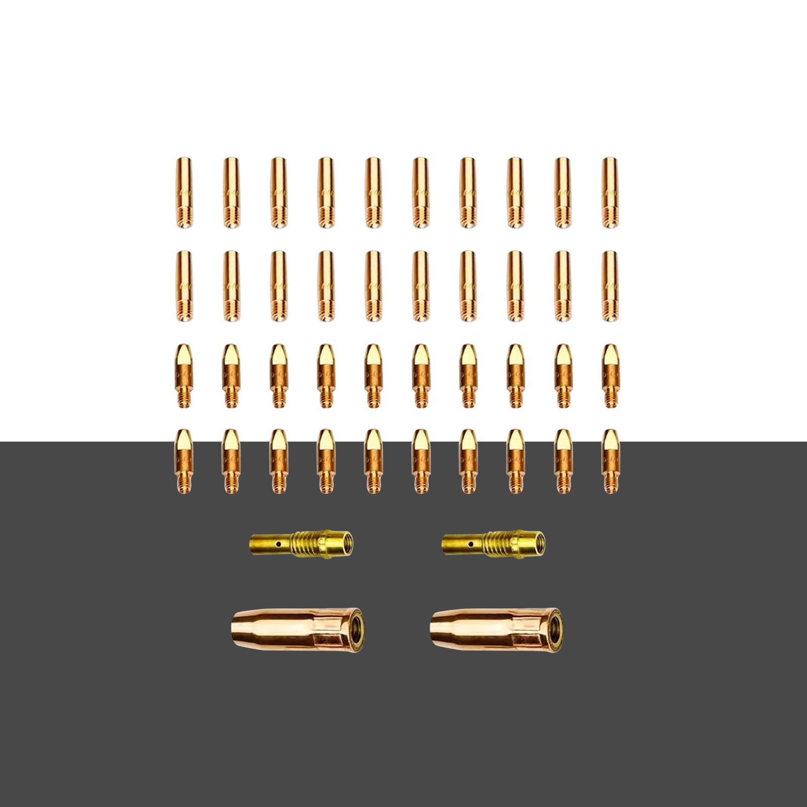 Ssimder 15ak Mig Aluminiumschweißung Verbrauchsmaterialien 44pcs