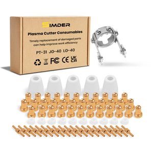SSIMDER Plasma Cutter Torch Torch Consumibles Pack 65pcs