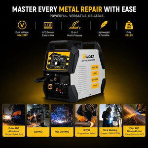 SSimder SD-4050 Pro 10-in-1  Aluminum MIG Welder Plasma Cutter Combo