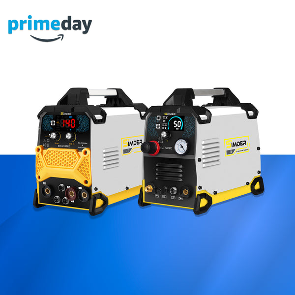 SSIMDER CUT-50PRO Pilot Arc Plasma Cutter + SD-5010PRO 5-in-1 Welder, Hot Stapler&Soldering Iron