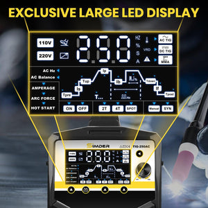 SSimder TIG-250AC 6 in 1 AC Pulse TIG Welder - TIG welding