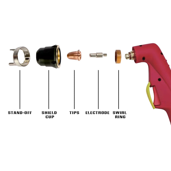 SSimder 24PCS IPT40 Pilot ARC Plasma Cutting Consumables