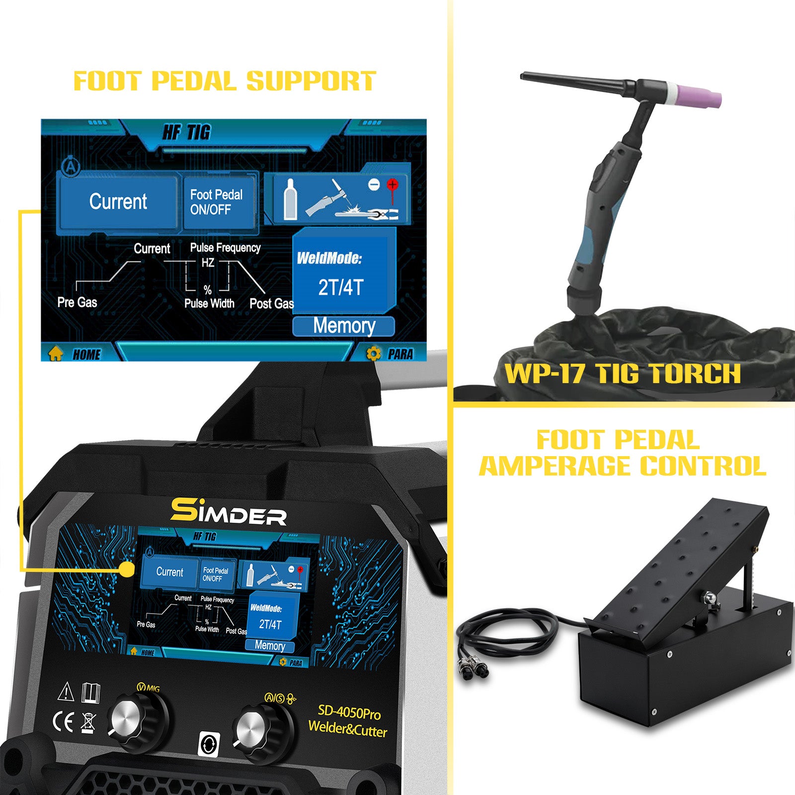 SSimder SD-4050Pro 10-in-1 Aluminum Welder&Cutter