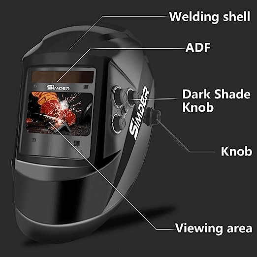 SSIMder Auto Verdunkelung True View Schweißhelm RLM-800-B