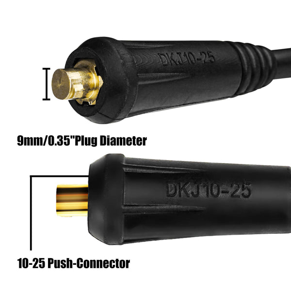 heavy duty electroder holder with 10-25 connector