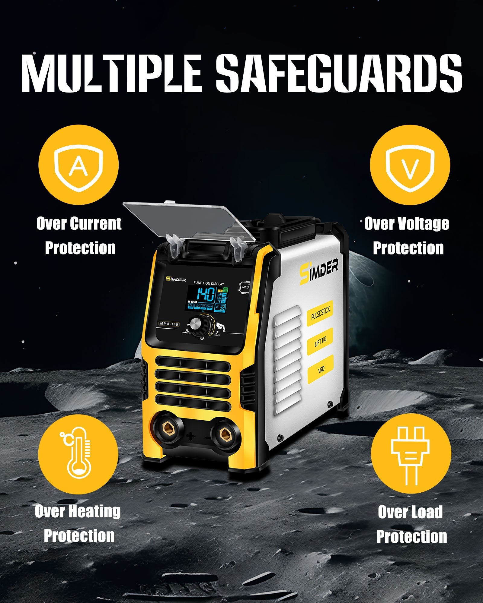 Saldatrice a impulsi MMA-140 3 in 1 SSimder