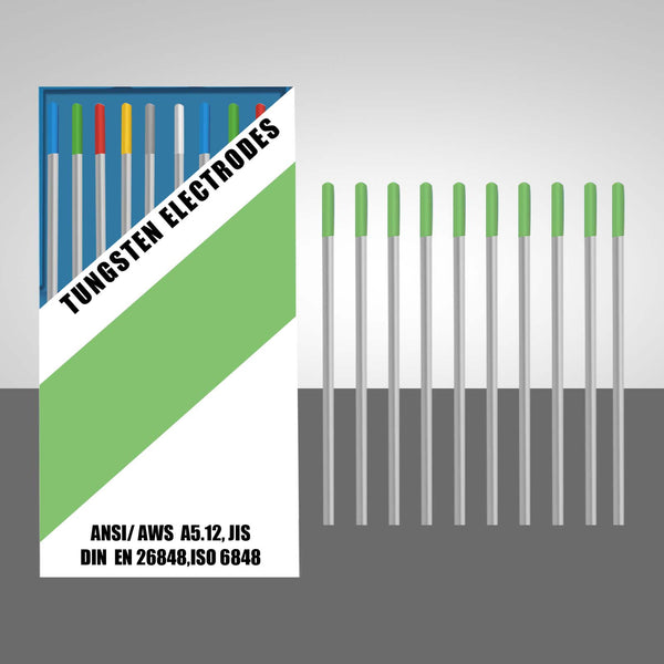 SSIMder WP Green Tig Wolfram Elektrode 10-Pack